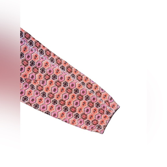 Anthropologie Daily Practice Tasseled Orange/Purple Printed Geometric Jo… - Picture 4 of 7